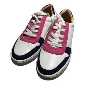 Brinkley Co. Women’s Comfort Foam Navy/Pink Two-Toned Sneaker Sz 7